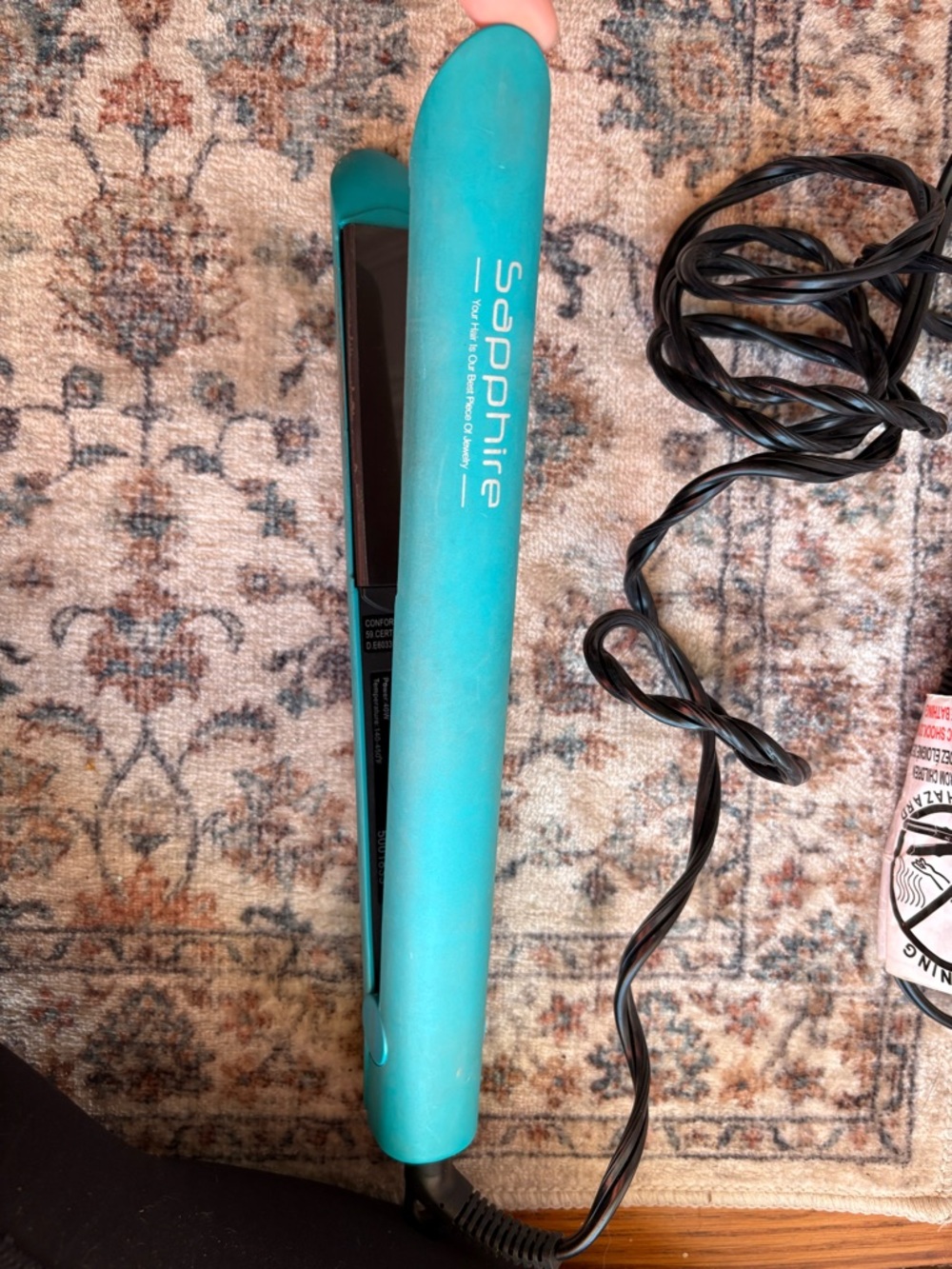 Sapphire Turquoise Flat Iron Hair Straightener Hair Tool